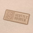 thumbnail image 4 of Men's Levelwear Khaki Seattle Kraken Luxe Signature Lineage Tri-Blend Pullover Hoodie, 4 of 4