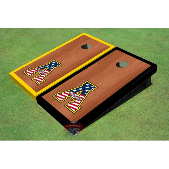 All American Tailgate Rosewood Alternating Border Cornhole Boards, 2 Boards