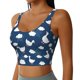 thumbnail image 2 of Fotbe Cute Goose On Blue Sky Sujetador Deportivo Largo sin Aros para Mujer con Almohadillas y Soporte Medio, Transpirable y Absorbente, Camiseta Tipo Chaleco o Tank Top-XX-Large, 2 of 8