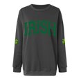 thumbnail image 2 of St Patricks Day Shirt Women 3/4 Sleeve Lucky Irish Shamrock Graphic Tees Funny Leprechaun Hat Tops Festival Tshirts, 2 of 4