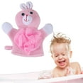 thumbnail image 3 of Baby Bath Products | Baby Bath Glove with Animal Designs for Kids | Cartoon Animal Puppet Washcloths | Colorful Toddler Towels for Gentle Showers, 3 of 6