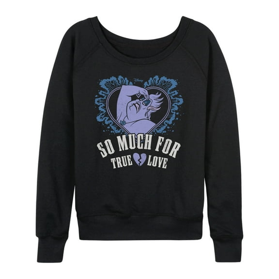 Disney Villains - Ursula So Much For True Love - Women's Lightweight French Terry Long Sleeve Shirt