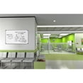 thumbnail image 3 of Ghent's Vinyl 4' x 12' Bulletin Board with Cherry Trim in Gray, 3 of 3