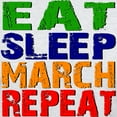 thumbnail image 3 of CafePress - Eat Sleep March Repeat T Shirt - Light T-Shirt - CP, 3 of 4