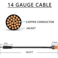 thumbnail image 2 of DC to XT60 Power Cable 1M 14AWG DC Male to XT60I Female, 2 of 5