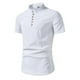 thumbnail image 1 of pstuiky Camisa de manga corta para hombre, Camiseta de manga corta para hombre, color liso, con solapa y botones, a la moda ropa de hombre xxxxl, 1 of 5