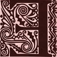 thumbnail image 1 of Ahgly Company Machine Washable Indoor Square Transitional Chocolate Brown Area Rugs, 7' Square, 1 of 7