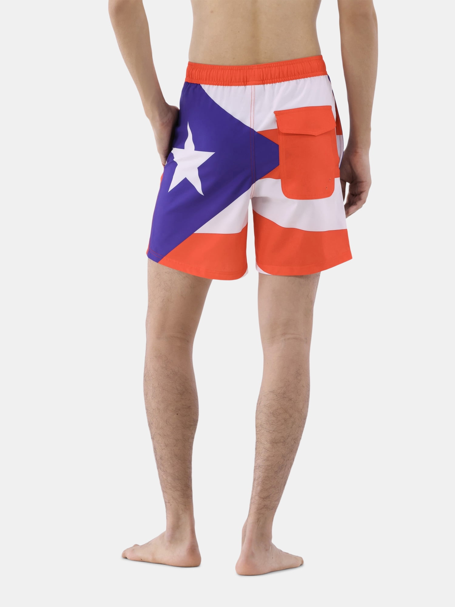 Puerto Rico Men's and Men's Big & Tall Graphic Swim Shorts, Sizes S-3XL
