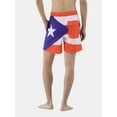 thumbnail image 3 of Puerto Rico Men's and Men's Big & Tall Graphic Swim Shorts, Sizes S-3XL, 3 of 5