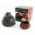 Charcoal Companion Cast Iron Garlic Roaster and Squeezer Set For