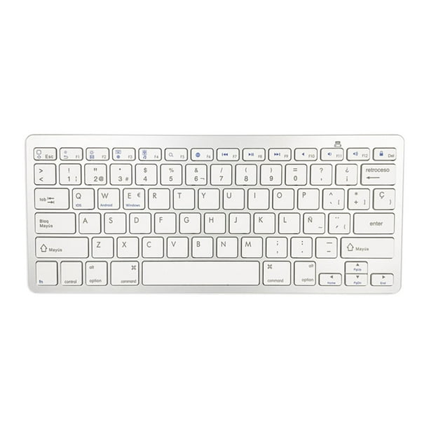 Teclado inalámbrico Bluetooth de 78 teclas, fácil de usar, para computadora portátil Español