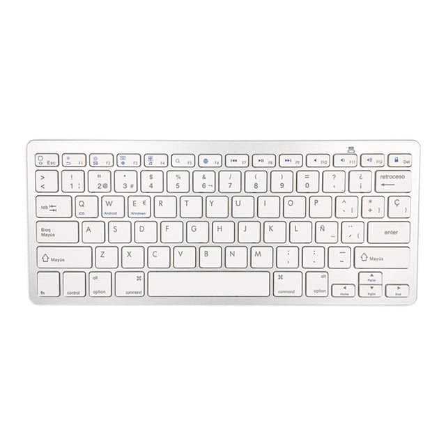 Inalámbrico Portugués / Español de 78 , Sin Cables, Compatibilidad, Tipo Y Cambio shamjiam Teclado inalámbrico mouse