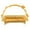 Gold, variant on Gold Decorative Tray Service Tray with Long Handle Mini Fruit Basket Metal Serving Tray for Breakfast Coffee Tea Snacks Carbon Steel Baking Pan for Roasting and Meal Prep