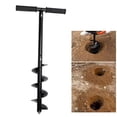 thumbnail image 1 of Hand Operated Auger Drill Bit, Garden Planting Auger Drill Bit Cold Rolled Steel T Shaped  for Bedding Plant, 1 of 7