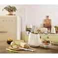 thumbnail image 4 of Juego de cuchillos SMEG de acero inoxidable con bloque de madera de acacia, 4 of 4