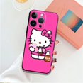 thumbnail image 2 of Phone Case for iPhone 11 14 12 13 Pro Max 7 8 XR X XS 6 6S Plus MINI Silicone Capa Hello Kitty Bow Pink Background LXY, 2 of 7
