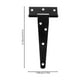thumbnail image 2 of 12pcs T-Strap Bisagra del obturador Cobertizo Correas de granero Puerta Bisagras de puerta duraderas para el hogar, 2 of 5