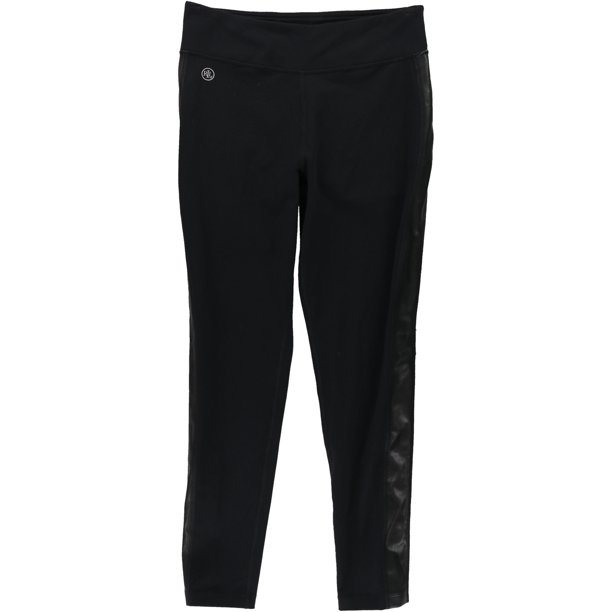 Leggings casuales de piel sintética Ralph Lauren para mujer negro mediano