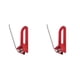 thumbnail image 2 of Wosthever Reposaflechas Montado en la parte trasera Estructura firme Estante de de gran precisión Instalación práctica Fácil de usar Protección Rojo 2piezas Wosthever CBP187168, 2 of 6