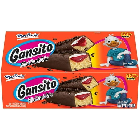 Marinela Gansito Snack Cakes, 1.76 oz., 32 pk, Filled Snack Cake