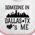 thumbnail image 4 of Inktastic Dallas Texas Someone Loves Me Boys or Girls Baby Bib, 4 of 4
