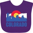 thumbnail image 3 of Inktastic Colorado Flag and Skyline Boys or Girls Baby Bib, 3 of 4