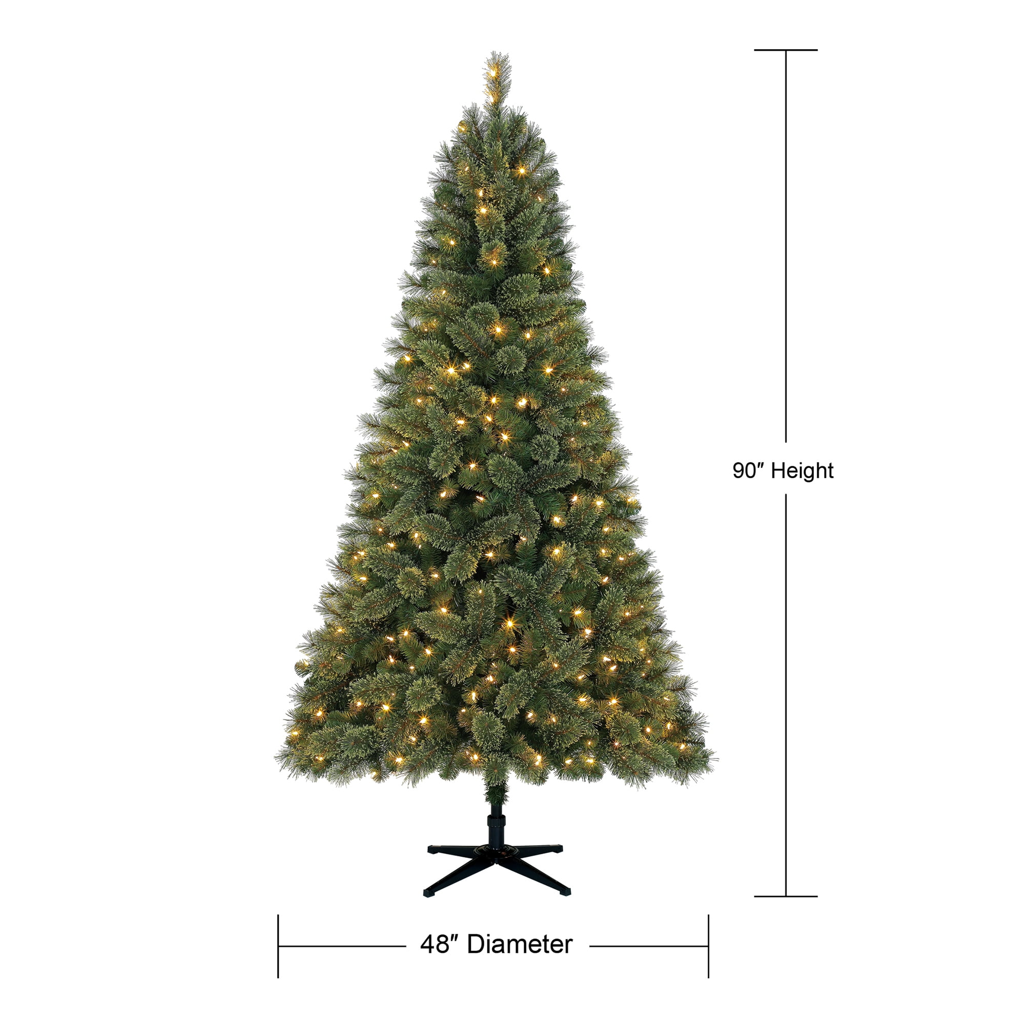Holiday Time Pre Lit 7 5 Liberty Pine Artificial Christmas Tree