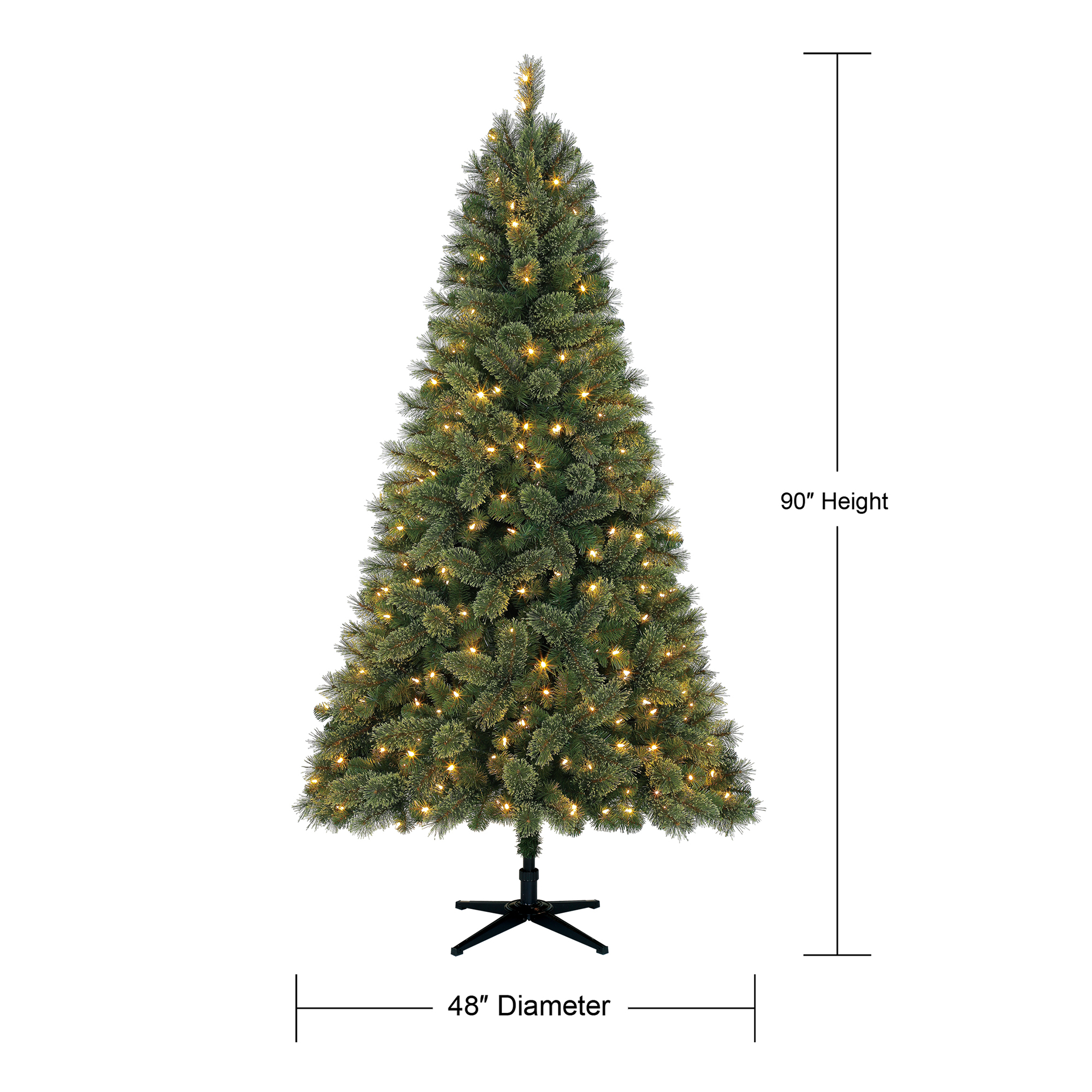 Holiday Time Pre-Lit 7.5' Liberty Pine Artificial Christmas Tree, Color Changing-Lights - image 4 of 15