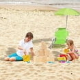 thumbnail image 4 of Chaises de Plage Pliantes pour Enfants avec Parasol, Fauteuil Inclinable de Jardin Multifonctionnel, 4 of 5