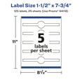 thumbnail image 6 of Avery Glossy White Wraparound Band Labels, 1.5" x 7.75", 125 Total, 6 of 9
