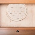 thumbnail image 6 of Wooden Round Ring Earrings Trays 92 Slot Flat Jewellery Display Holder Ear Stud Storage Pendant Storage Box Velvet Insert Jewellery Organiser for Women Shop 10.31 x 0.69inch DIY, 6 of 7