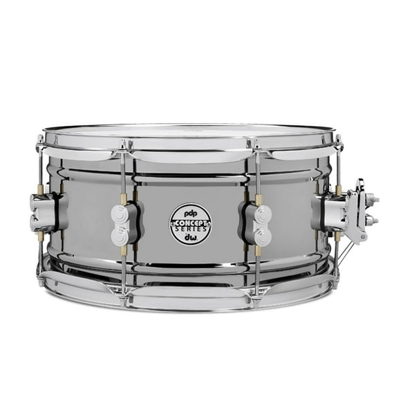 Tarola Concept Series Black Nickel 13x6.5 PDSN6513BNCR PACIFIC DRUMS. plateado 39.5x23x40.3