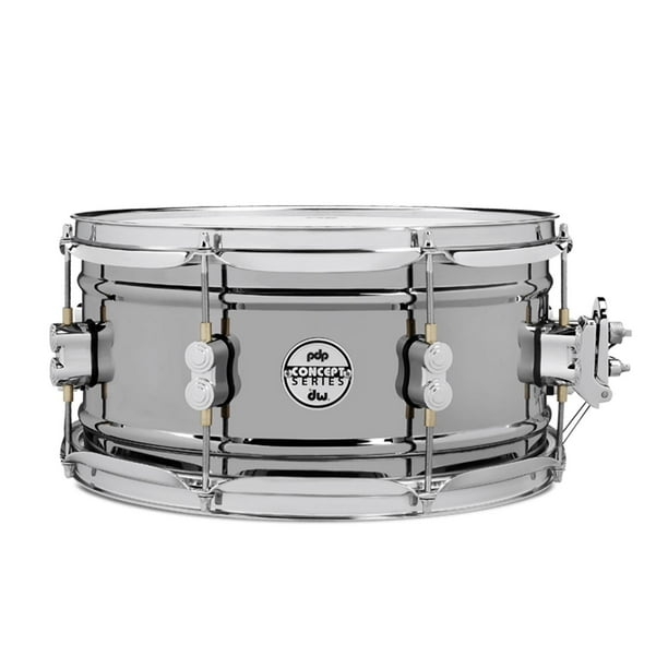 Tarola Concept Series Black Nickel 13x6.5 PDSN6513BNCR PACIFIC DRUMS. plateado 39.5x23x40.3