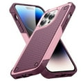 thumbnail image 2 of For Apple iPhone 15 Pro Max (6.7") Shockproof Non-Slip Textured Heavy Duty Rugged TPU Drop Military Protection Bumper Phone Case Cover by Xpression - Pink Burgundy, 2 of 7