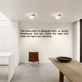 thumbnail image 3 of Inteprter Luz de techo de alto brillo de 8W para Hotel en casa, luz descendente de pasillo, pantalla acrílica, foco de cocina para dormitorio, accesorios Iluminación y accesorios Negro Inteprter HA066345-01B, 3 of 6