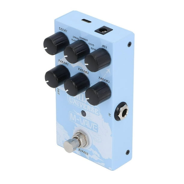 Guitar Effect Pedal 9 Reverb Types Authentic and Warm Sound Digital Modeling Reverb Effect Pedal