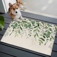 thumbnail image 3 of Rectangle Area Rugs 2 x 3 Ft, Green Leaves Non-Slip Residential Carpet, Summer Botanical Indoor Crawling Mats Runner Rugs for Living Room/Dining Room/Bedroom, 3 of 8