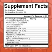 MaryRuths Gluten Relief Enzymes Vegan Gluten Free 60 Count