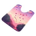thumbnail image 7 of Yayeee Bath Rug for Bathroom Floor Non Slip Contour Fluffy Soft Absorbent Mat, 20"x24", Pixel Floating Hearts, 7 of 7