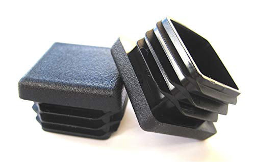 Black End Cap for Metal Tubing Chairs and Furnitures 10 Pack Prescott Plastics 1 x 1.5 Inch Rectangle Plastic Plug Insert Glide Insert for Pipe Post Fence