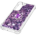 thumbnail image 6 of for Samsung Galaxy S22 Plus Glitter Case with Ring Holder, Bling Sparkle Floating Liquid Soft TPU Cushion Fashion Girly Women Girls Clear Case Cover for Samsung Galaxy S22 Plus  Purple, 6 of 14