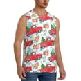 thumbnail image 2 of Pofeuu Watercolor Red Truck And Fir Tree Print Men's Muscle T-Shirt, Sleeveless, Muscle Tank, Classic Muscle Tee Top For Men Casual Sleeveless Muscle T-Shirt Trendy Clothes-X-Large, 2 of 7