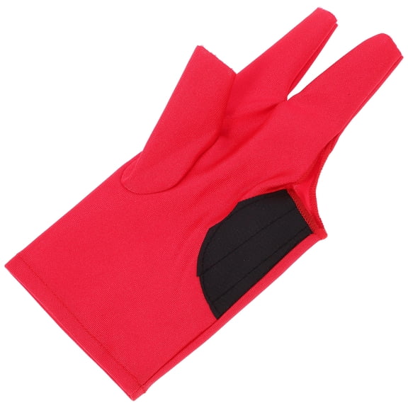 LOLIPPYY Red Wear-Resistant Pool Gloves Made of Polyamide Fabric for Pool Table Use, 1 Pack