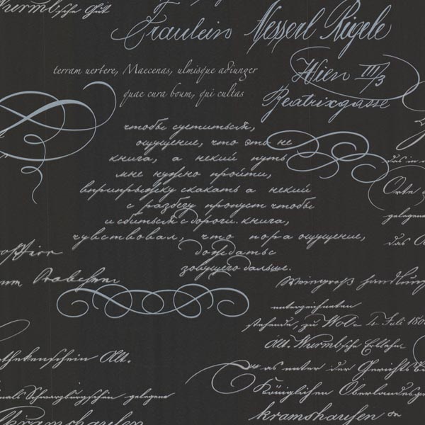Brewster Ferdinand Black Poetic Script Wallpaper Walmart Com