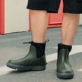 thumbnail image 4 of HSBDNZQ Deck Boots for Men's,Ankle Rubber Rain Boots Waterproof Anti-Slip Waterproof Shoes,Rubber Outdoor Fishing Boating Boots Water Work Shoes for Men, 4 of 6
