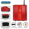 thumbnail image 4 of 300W Power Inverter Double 12V to 110V AC Car Plug Adapter for Car Cigarette Lighter, Outlet Converter with Alligator Clip USB + Type-C Car Charger for Phone Laptop Computer, 4 of 6