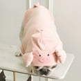 thumbnail image 5 of Visland Cat Dog Hoodie Costume, Cute Funny Pig Shape Soft Thicken Plush Winter Warm Pet Coat Clothes for Puppy Party Festival Cosplay Daily Wear, 5 of 7