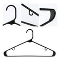 thumbnail image 3 of REGALWOVEN 30 Pack Clothes Hangers, Plastic Coat Hangers, and General Space Saving Clothes Hangers for Closet, Clothing, Coats, Pants, or Shirts Black, 3 of 6