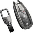 thumbnail image 1 of Zinc Alloy Key Fob Cover,Keychain,Full Protection Car Key Case for Benz 2019-2021 A-Class C-Class G-Class 2017-2020 E-Class S-Class 2018-2022 CLS Smart Keyshell Accessories,Gun Color, 1 of 7