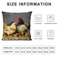 thumbnail image 6 of Nawypu Vintage Black Black Buffalo Plaids Style Farmhouse Country Animal Throw Pillow Covers Farm Poultry Chicken Pillow Case Home Outdoor Decorative Cushion Cover 2pc, 6 of 6